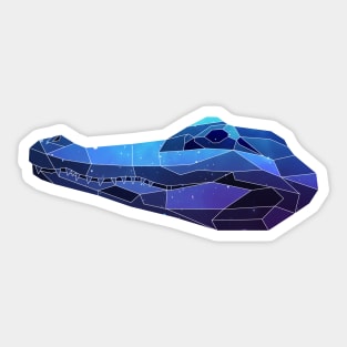 Galaxy Crocodile Sticker